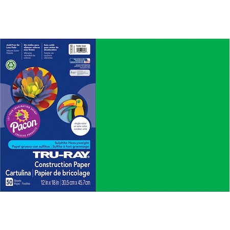 Tru-Ray Paper, Const, 12X18, Fsgn, 50Sh, PK50 PAC103038